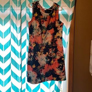 Multi colored flowery dress